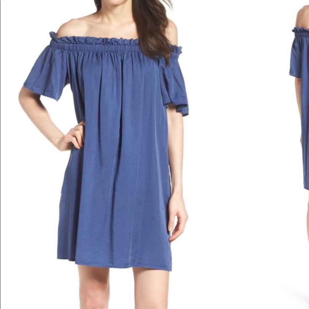 French Connection Dusty Blue Dress